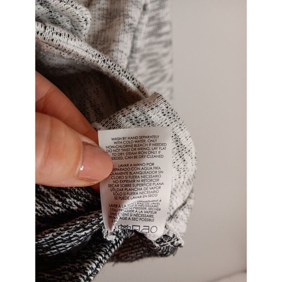 Cabi Neo Moto Jacket Sweater Heathered Gray Zip Up Cotton Style 5102 Size Small - Picture 6 of 7